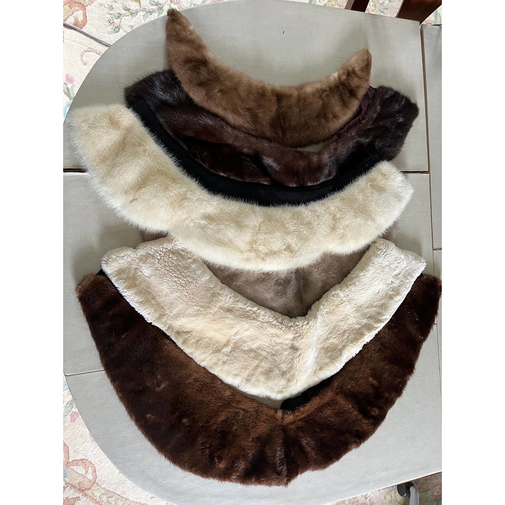 Mink Fur Coat Collars (LOT)